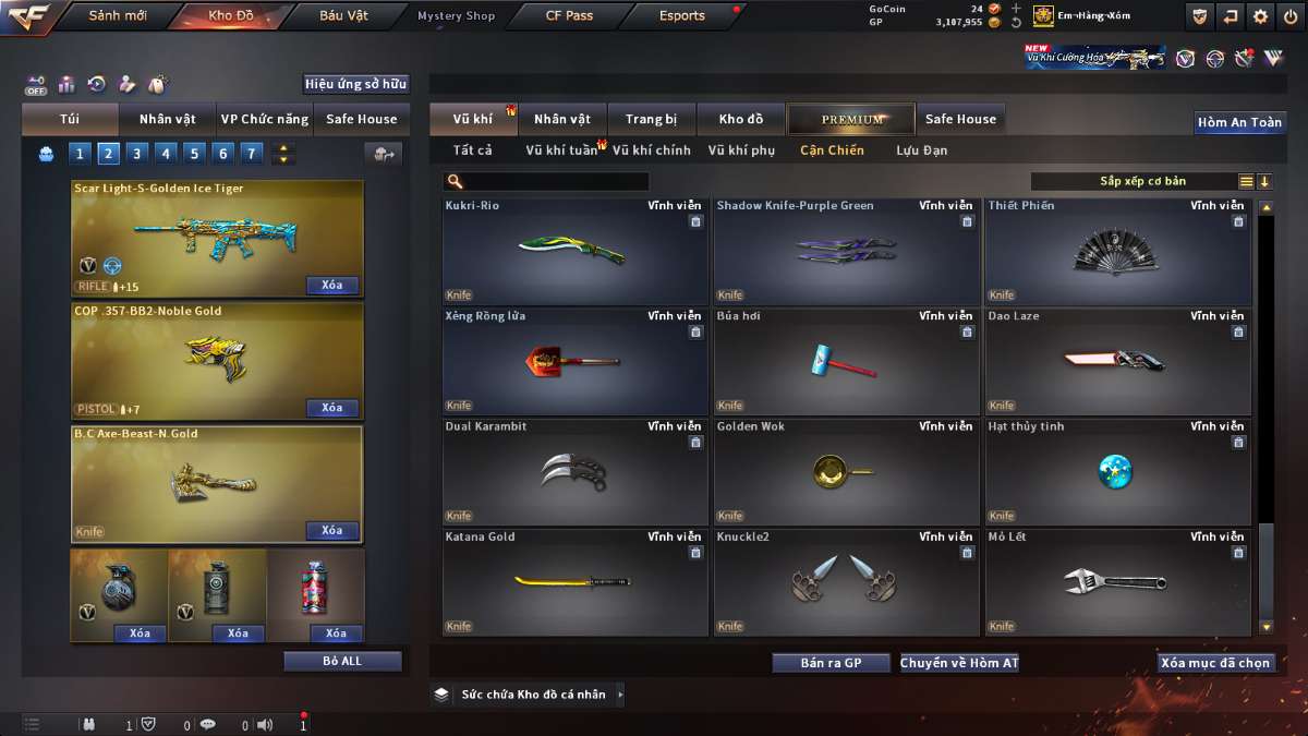 shop acc cf uy tin gia re